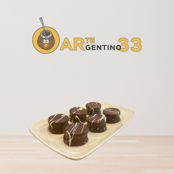 Mini alfajor bañados x6 unidades -Gerchef